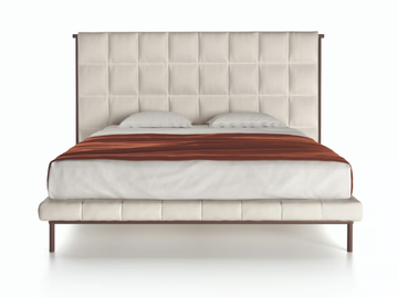 EMA - Double bed with high headboard by Natuzzi Italia - view 3